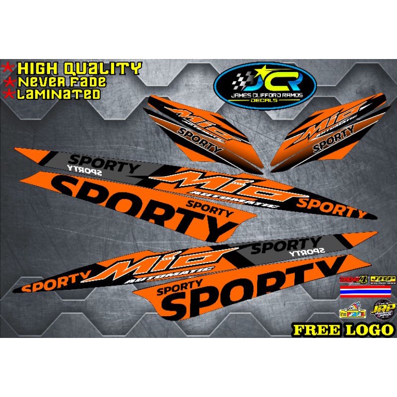 Mio Sporty Stock Decals Stickers | Shopee Philippines