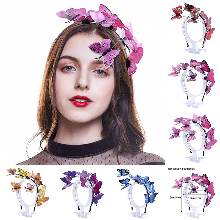 Fashion Butterfly Headband Hair Accessories Women Wedding Hairband