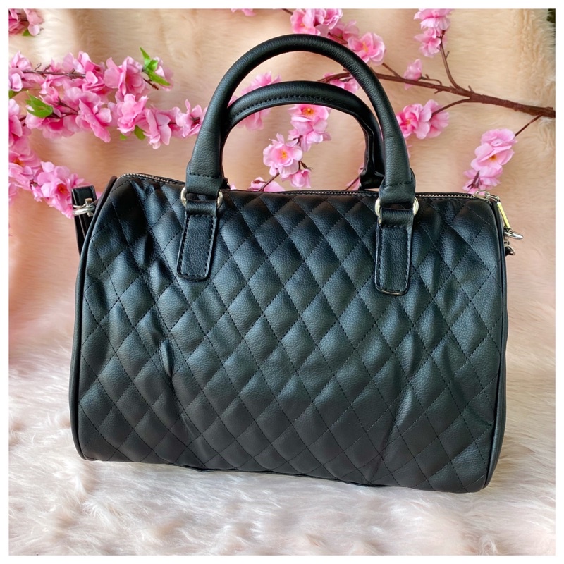 Mango Quilted Bowling Bag