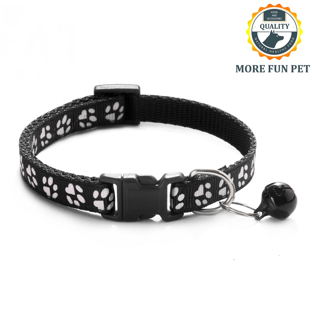 Collar Dog Paw Collar With Bell Safety Buckle Neck for Dog and Cat ...