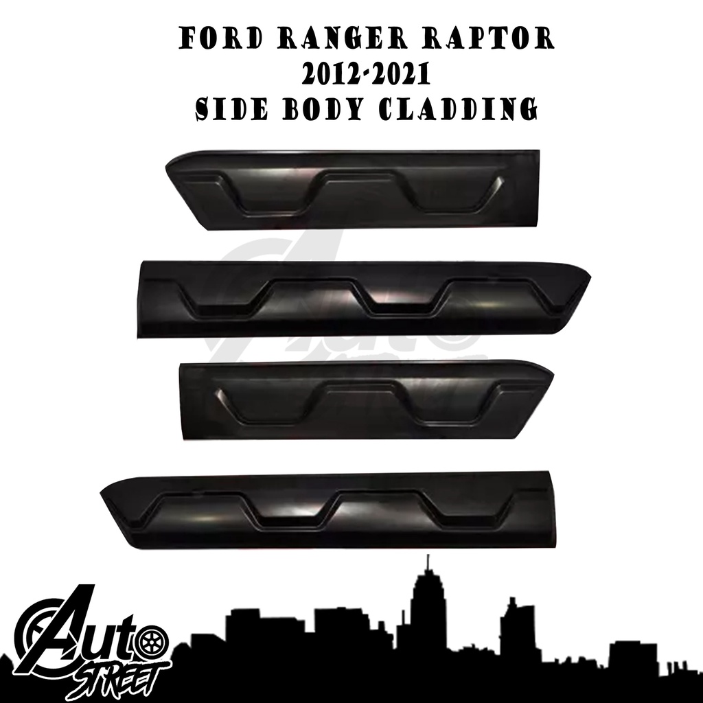 Ford Ranger Raptor 2012-2021 Side Body Cladding (Black) | Shopee ...