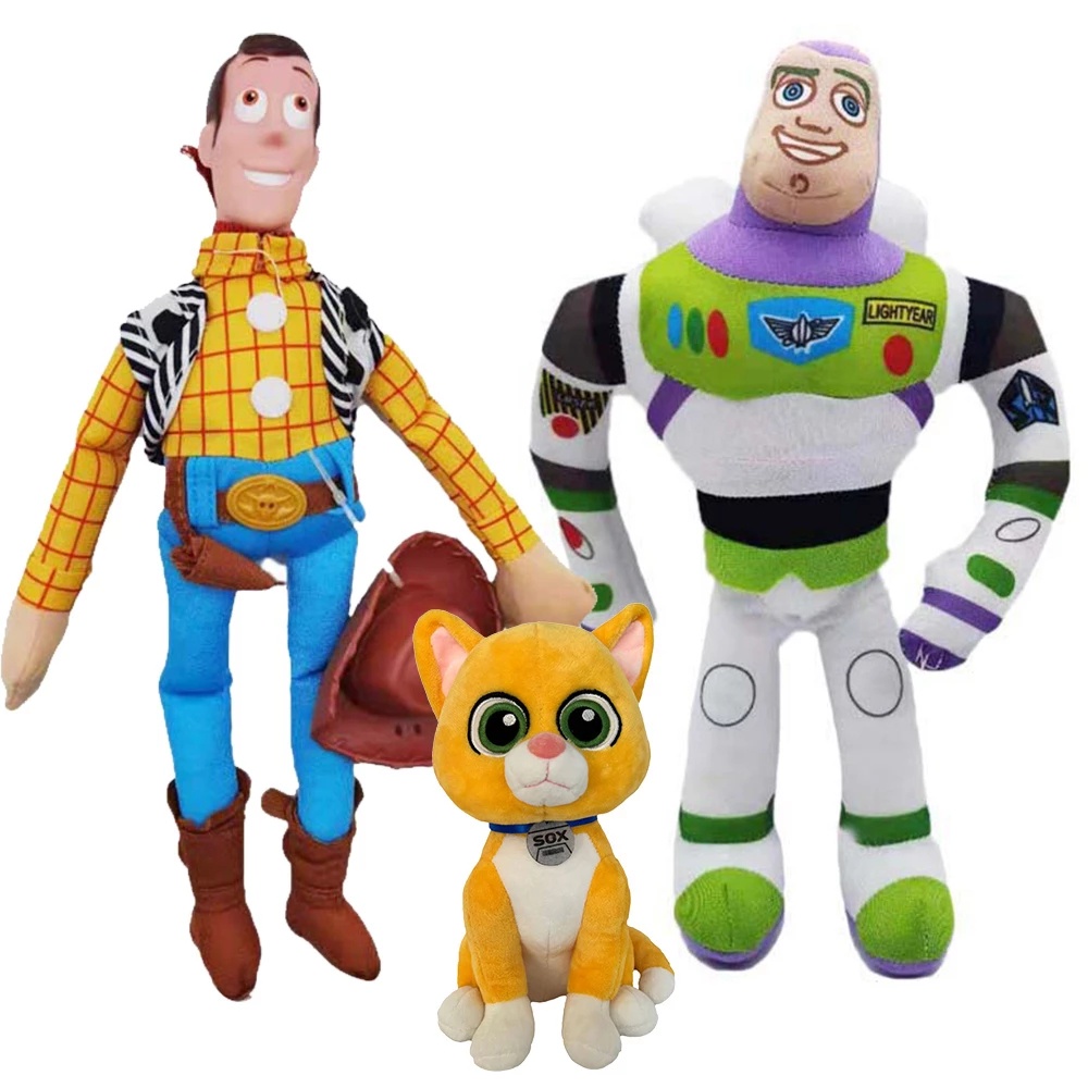 Pixar Buzz Lightyear Sox Cat Animal Stuffed Plush Toys Buzz Lightyear