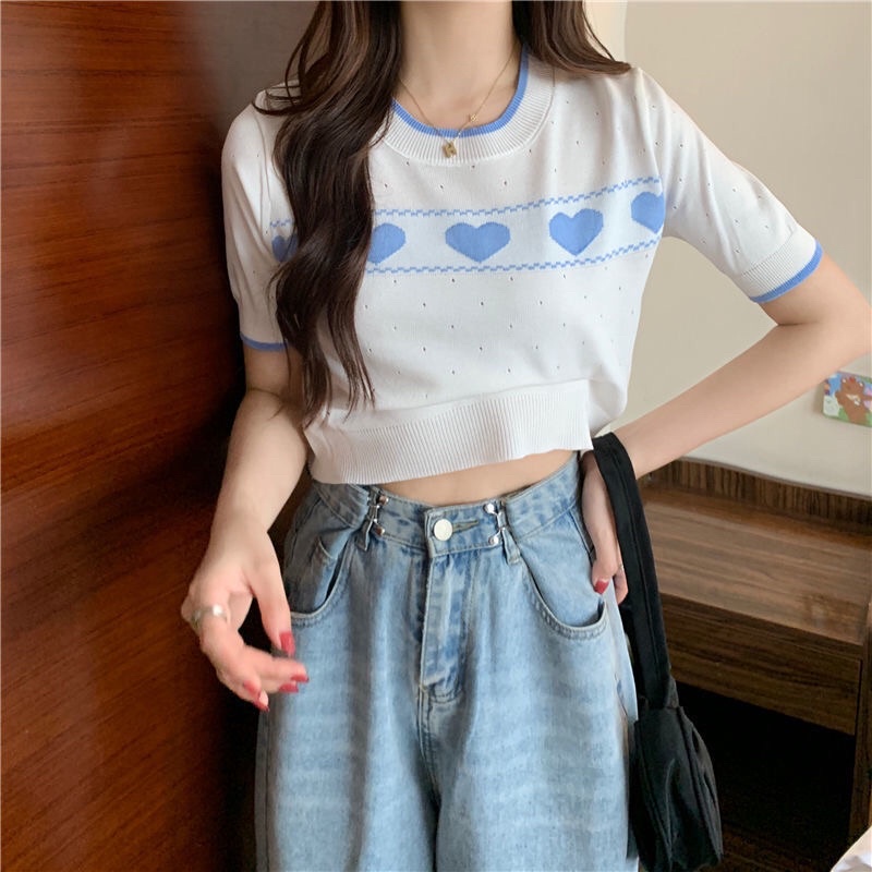 Eleven RRX 4Hearts Knitted top #66052 | Shopee Philippines