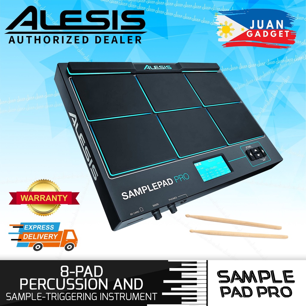 Alesis Sample Pad PRO 8Pad Percussion and SampleTriggering Instrument with Dual Zone Rubber