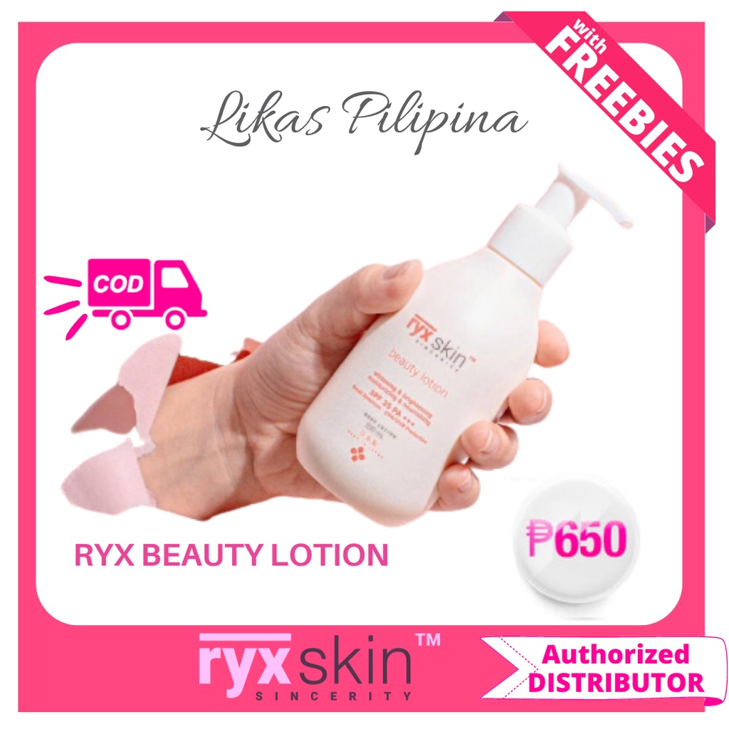 RyxSkin Sincerity Beauty Whitening Lotion with FREEBIES | Likas