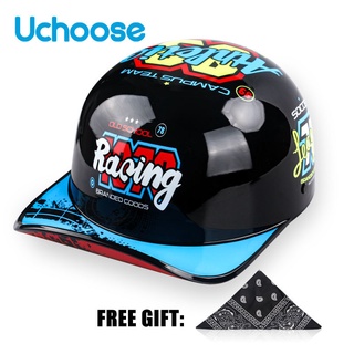 Motorcycle Helmets Retro Half Baseball Cap Motocross Racing