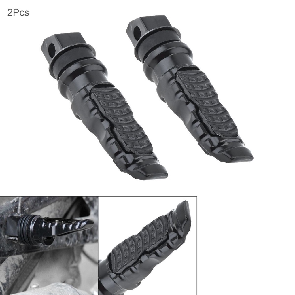 Motorcycle Accessories 2pcs Black Metal Shell Foot Pedal for Motorcycle ...