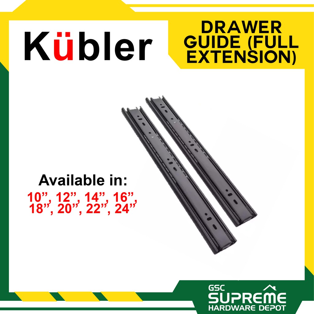 Kubler Drawer Guide Full Extension Heavy Duty 10