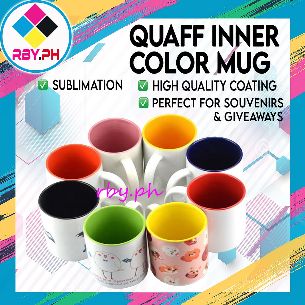 12pcs Quaff Inner Color Mug Assorted Color Shopee Philippines