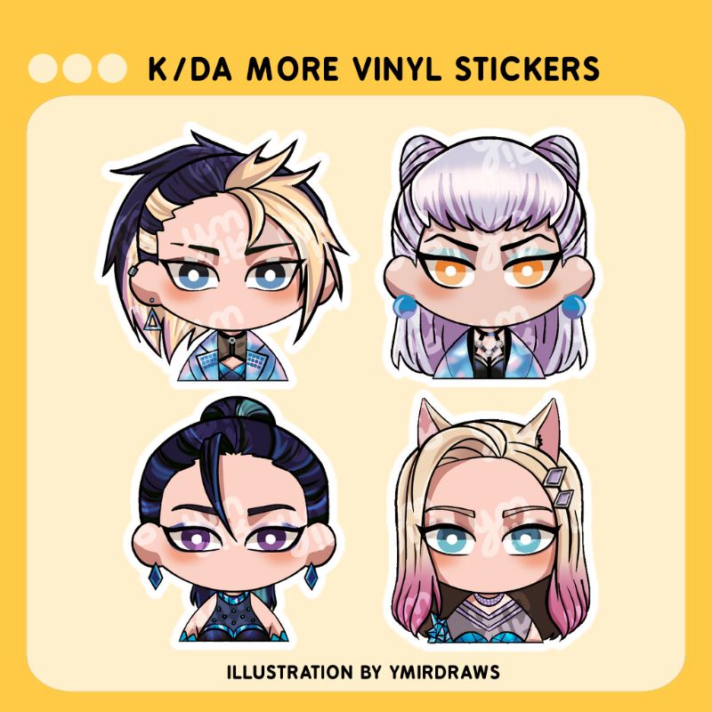 KDA K/DA League of Legends Vinyl Matte Stickers | Shopee Philippines