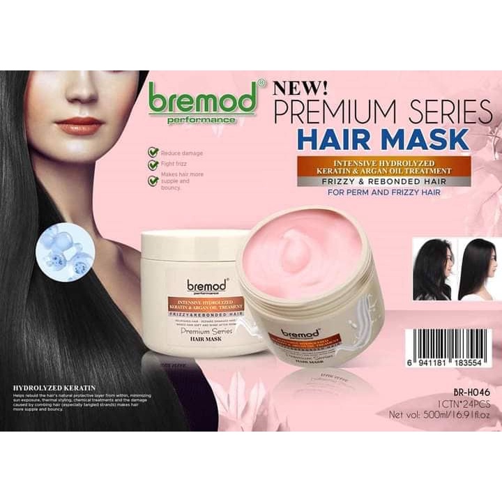 Bremod Premium Cocoa Butter Hair Mask Treatment Shopee Philippines