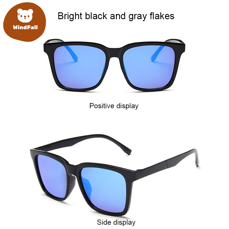 Korean Colorful Sunglasses Men Driving Mercury Lens Fashion Glasses WF Shopee Philippines