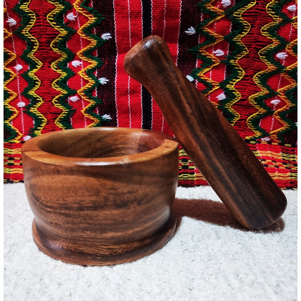 Mortar And Pestle Acacia Wood Small Shopee Philippines 9830