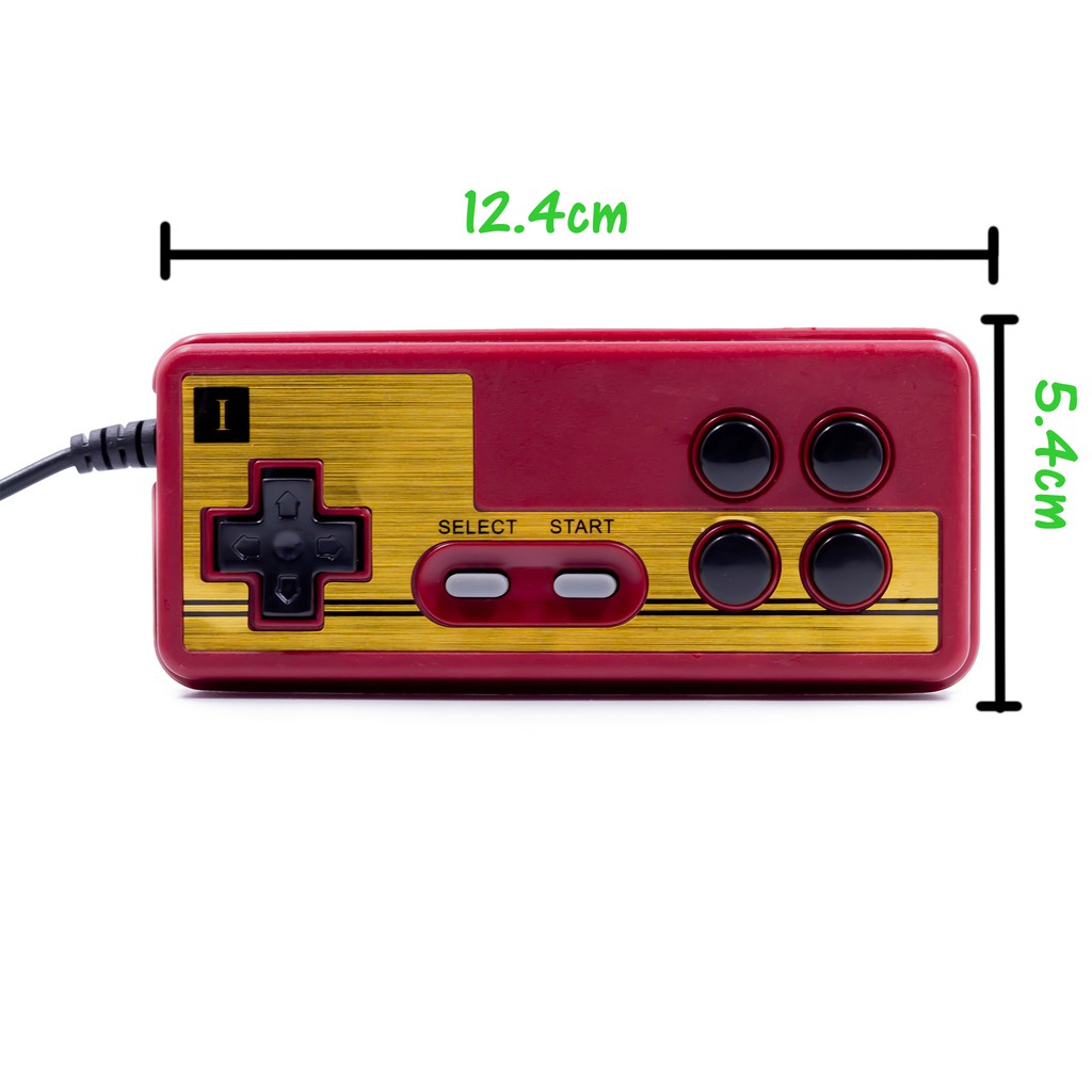 8-bit style 9 Pin Retro Family Computer Controller With Turbo A B ...