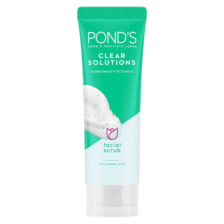 Pond's Clear Solutions Anti-Bacterial Facial Scrub 50G | Shopee Philippines