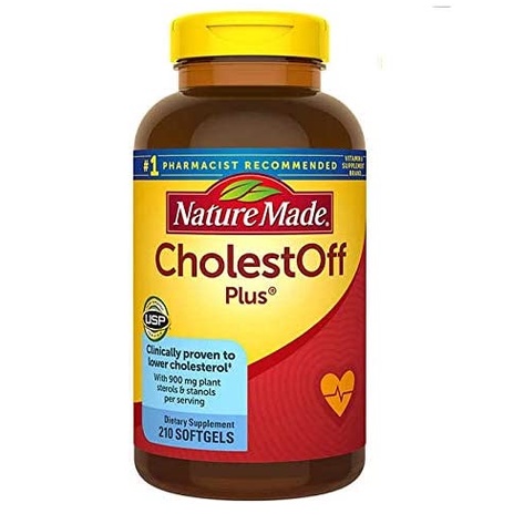 Nature Made Lower Cholesterol Supplement CholestOff Plus 900 mg Plant ...