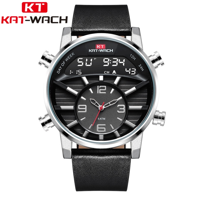 KAT-WACH Genuine KT1819 Electronic Fashion Waterproof Sports Large Dial ...