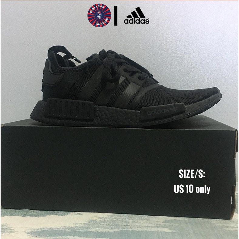 Nmd triple black on sale reflective