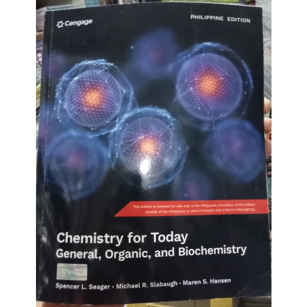 Chemistry for Today General,Organic,and Biochemistry by Seager(Philippine Ed.) | Shopee Philippines