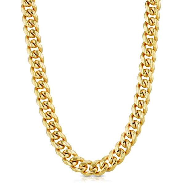 Vnox 18k Gold Chain Link For Men,charm Chain Stacked Hip Hop Style 