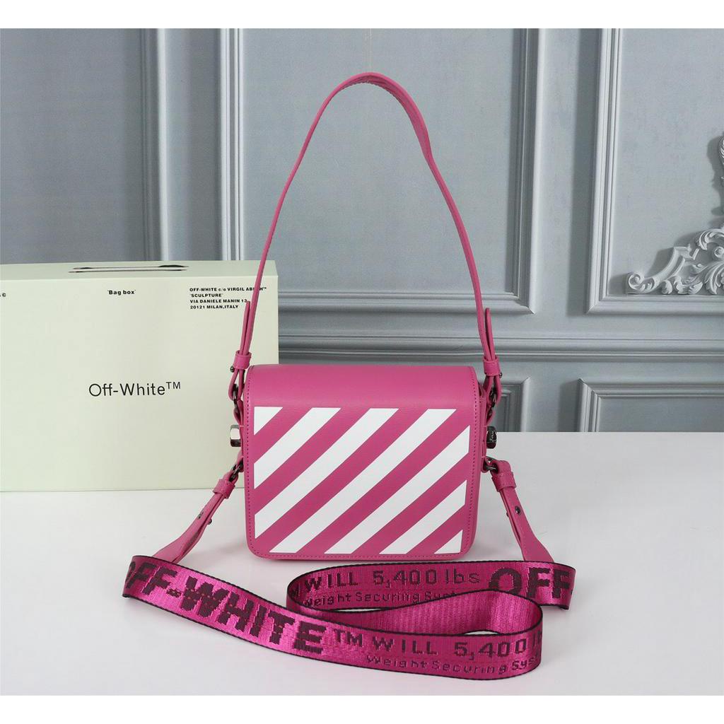 Pink off white crossbody bag hotsell