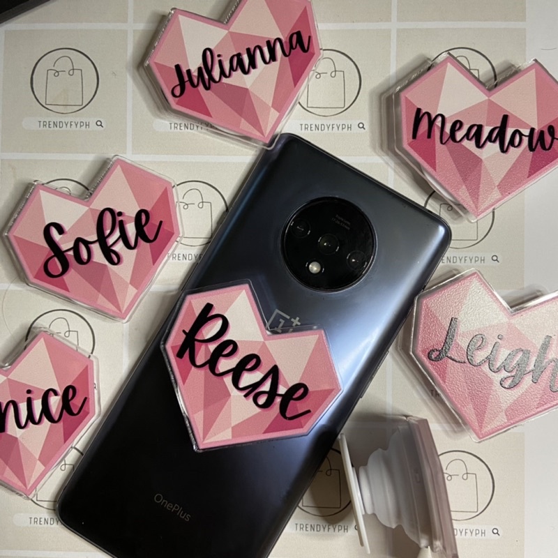 PERSONALIZED/CUSTOMIZED ACRYLIC PHONE GRIP Shopee Philippines