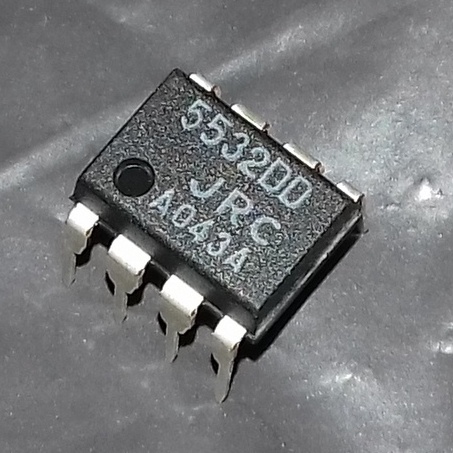 thumbnail image 2 of 10x NJM5532DD DUAL OPERATIONAL AMPLIFIER IC - DIP-8 Package (JRC5532DD, 5532DD) 2 of 6