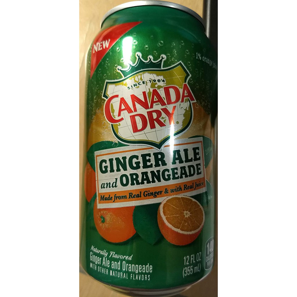 Canada Dry Ginger Ale w/ Orangeade 355ml (1 can) | Shopee Philippines