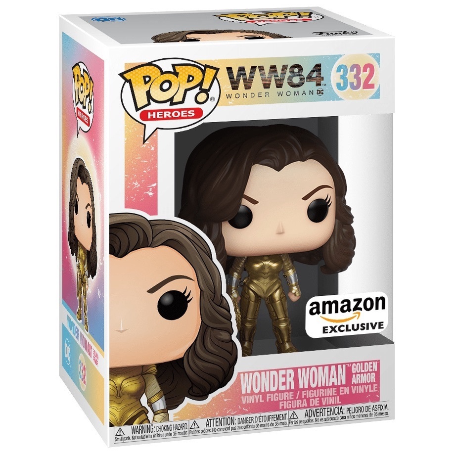 Wonder Woman Golden Armor 332 Funko Pop Amazon Exclusive | Shopee ...
