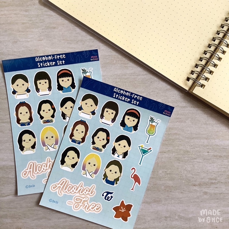 Twice STICKER MERCH | Alcohol FREE STICKER SET | Shopee Philippines