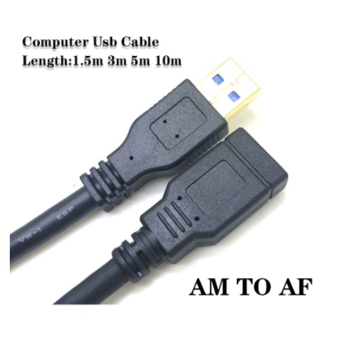 USB AM To AF Extension Cable Usb Cable Computer Network | Shopee ...