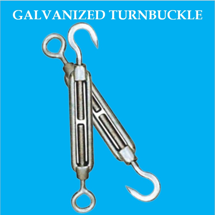 GI TURN BUCKLE 5/16" ( M 8) HOOK AND EYE TURNBUCKLE (Per Piece) GI