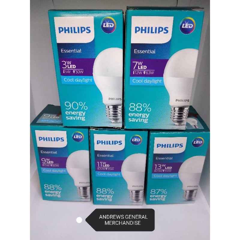 PHILIPS LED BULB COOL DAYLIGHT Shopee Philippines