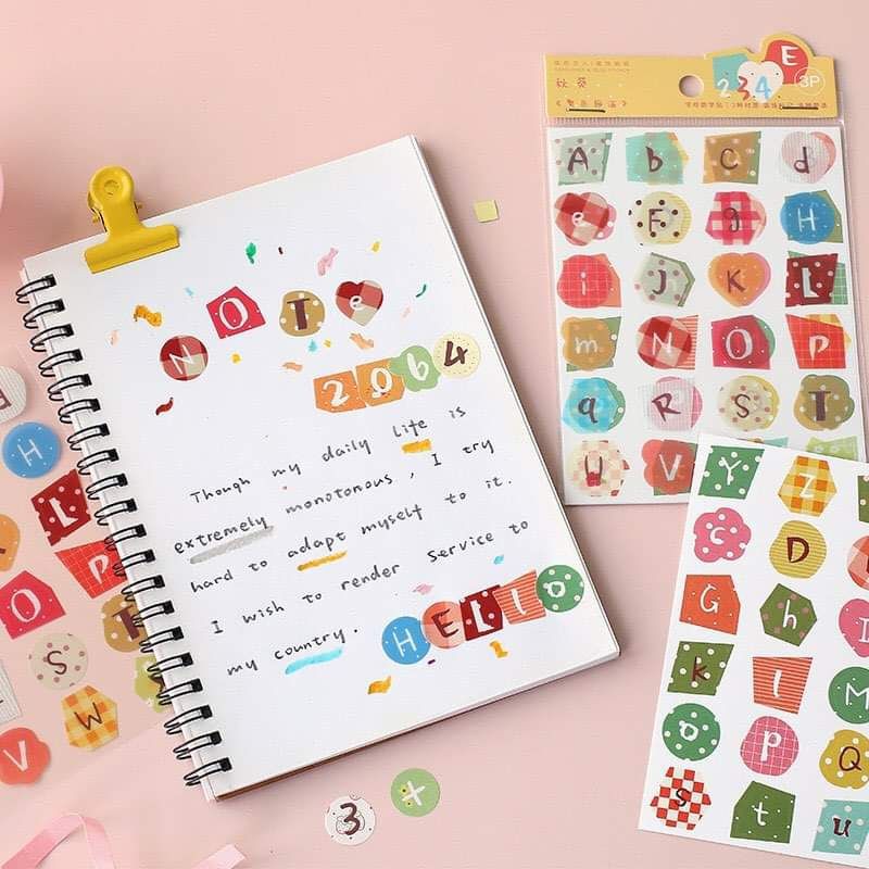 Irregular Shape Alphabet and Number Stickers | Shopee Philippines