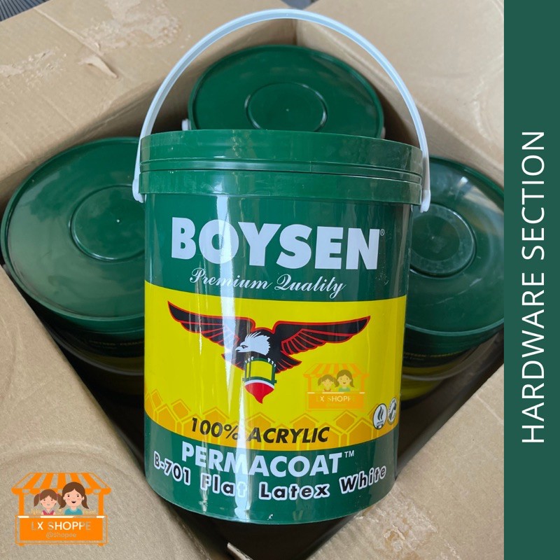 ORIG Boysen B701 Flat Latex White Paint BOYSEN® Permacoat™ 1 Gallon 4
