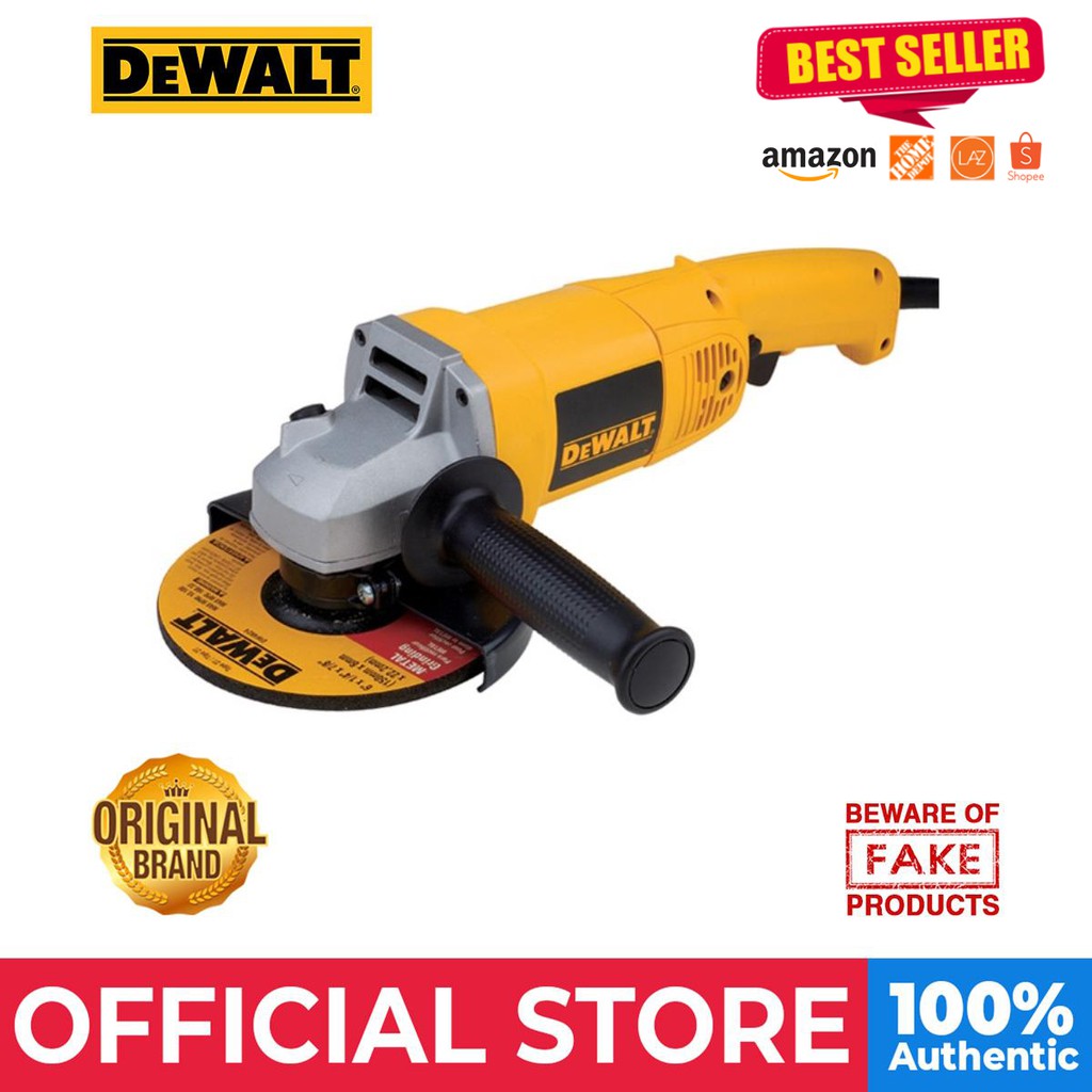 DeWALT 1400W 125 mm Heavy Duty Angle Grinder (DW830-B1) | Shopee ...