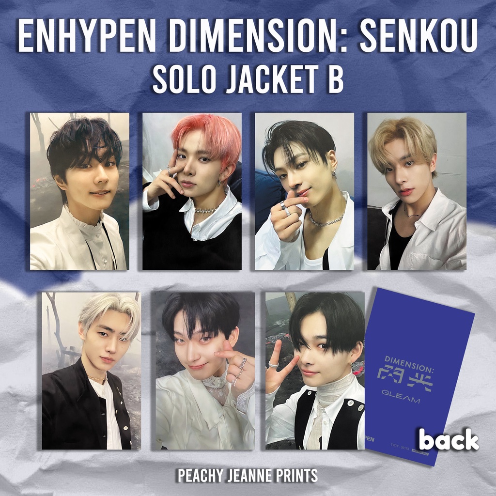 Enhypen Unofficial Dimension Senkou Photocards Shopee Philippines