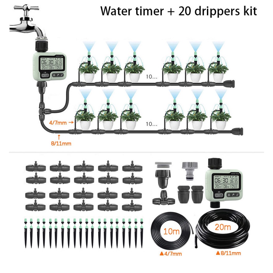 Automatic Irrigaition System Garden Watering System Plant Sprinkler ...