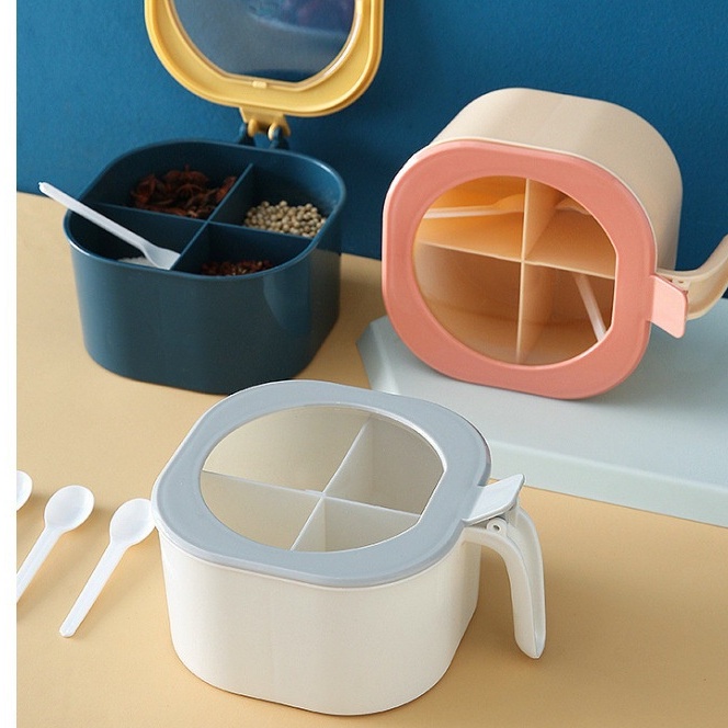 Condiments Container Set Seasoning Storage Container Box Kitchen