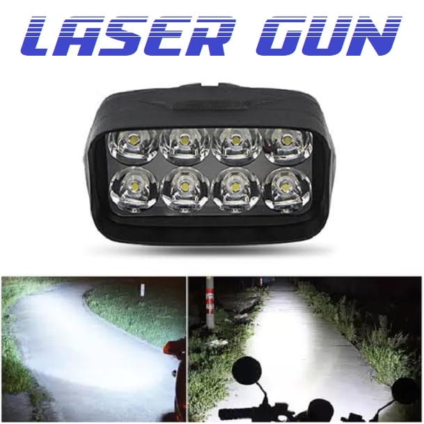 MATA Led Motorcycle Work Light Cree 8 Eyes 8 LED & 6 Eyes 6 LED 12 VOLT ...