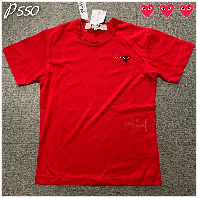 Cdg shop red shirt