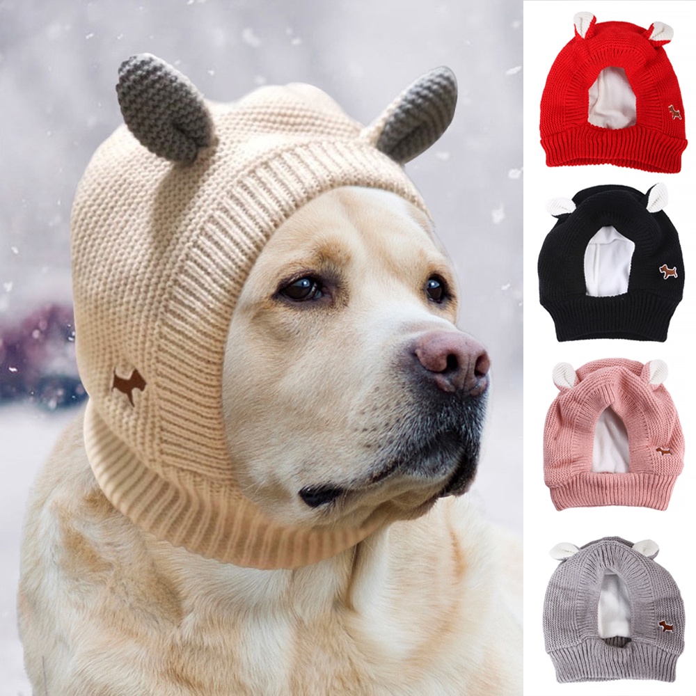 CHANGDA Dog Snood Dog Ears Cover Hood Earmuffs For Anxiety Relief Grooming Bathing I2225726245