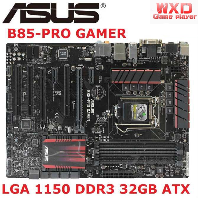 ASUS B85-PRO GAMER Desktop Motherboard Intel B85 pro LGA 1150 DDR3 32GB ...