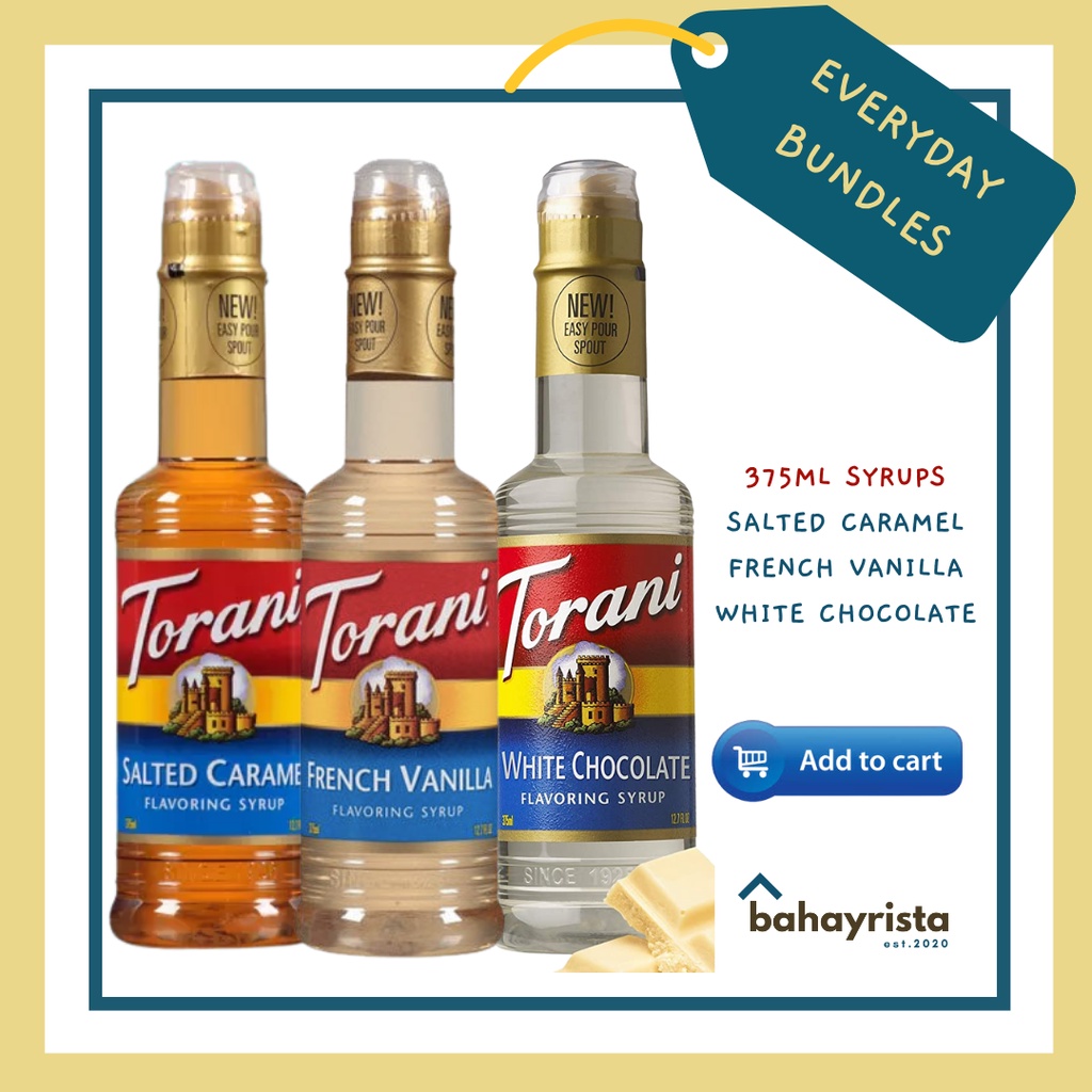 Bahayrista Torani Everyday Bundles 375ml syrups Shopee Philippines
