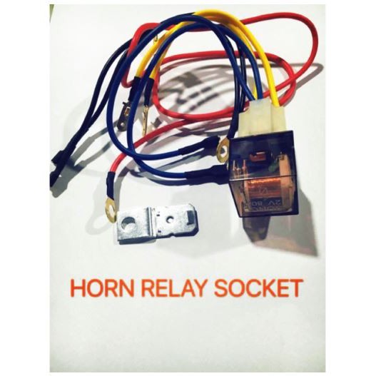 Horn Relay Socket with Wiring Set Harness Universal 12V 80Amp Relay