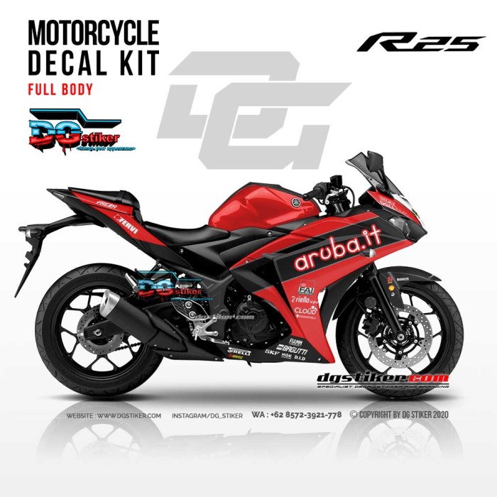 Decal Full Body R25 Merah Aruba | Shopee Philippines