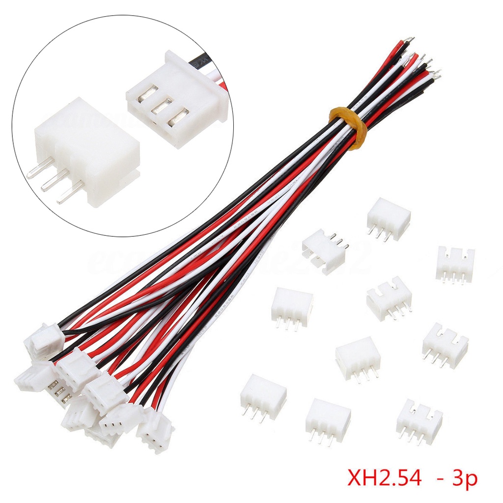 10sets Mini Micro Jst Xh254mm 3 Pin Connector Plug With Wire Cable 150mm Shopee Philippines 