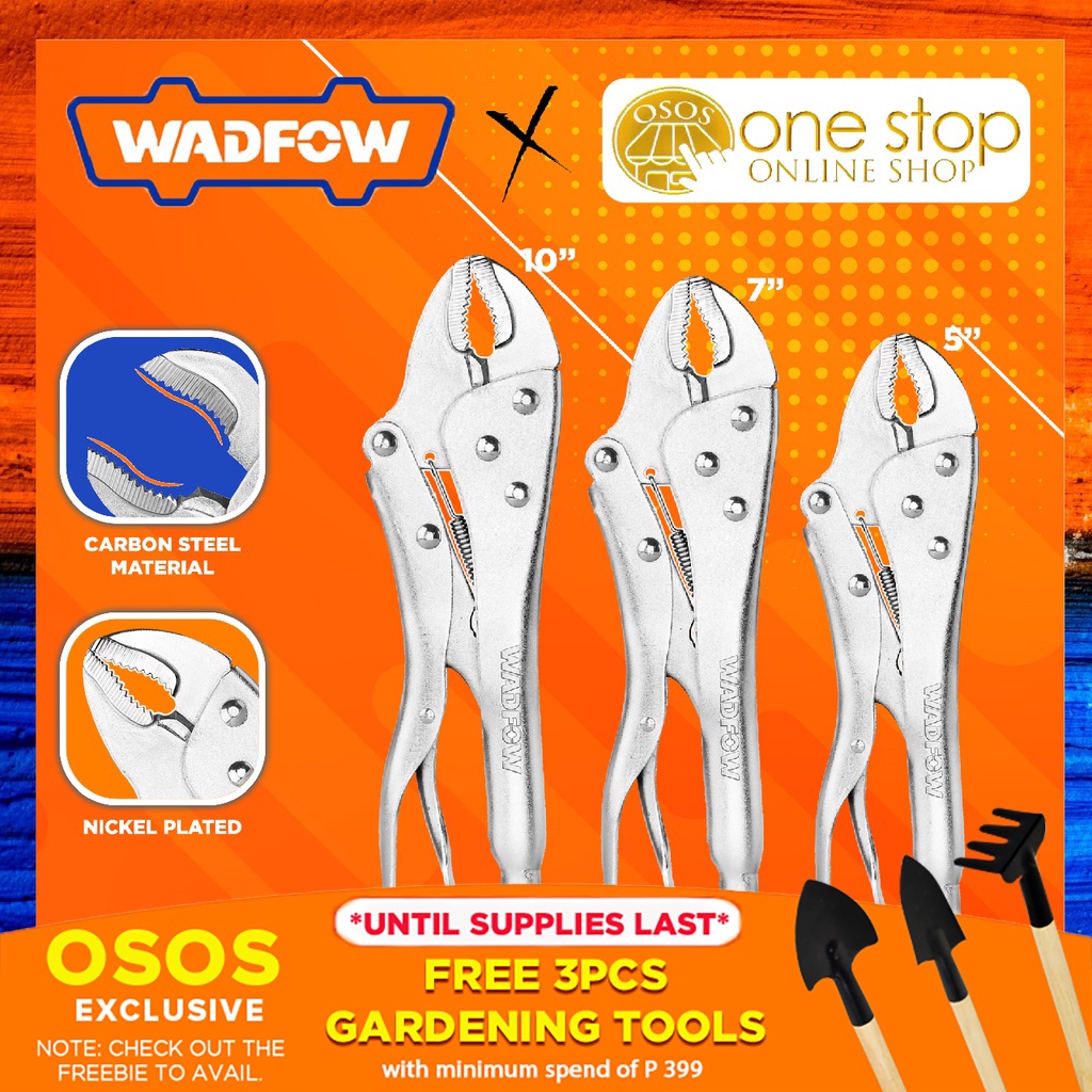 WADFOW Tools Original 5" 7" 10" Carbon Steel Grade Curved Vice Grip