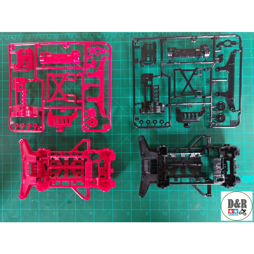 Tamiya Super X Reinforced Chassis Set Red Black Shopee Philippines