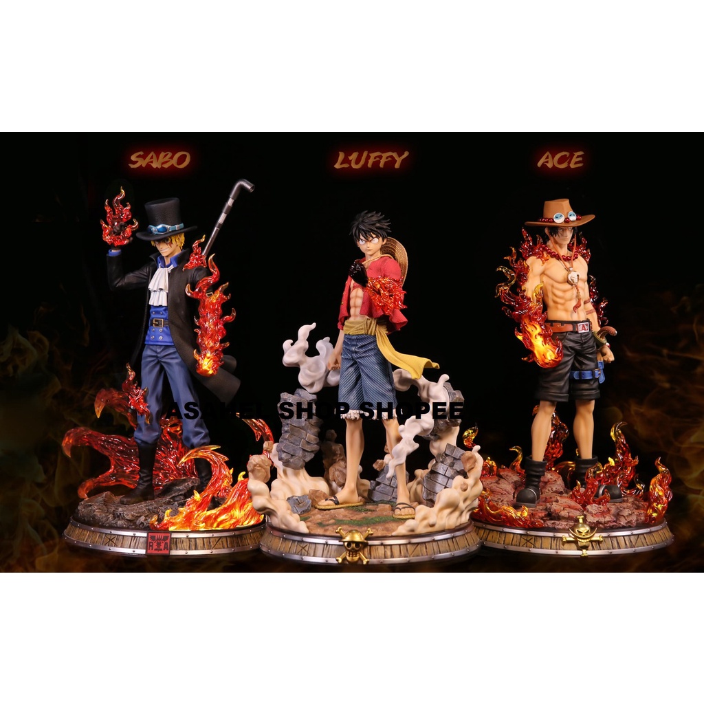 Monkey D luffy Portgaz D Ace SAbo with led light Dream Studio KO Ver ...